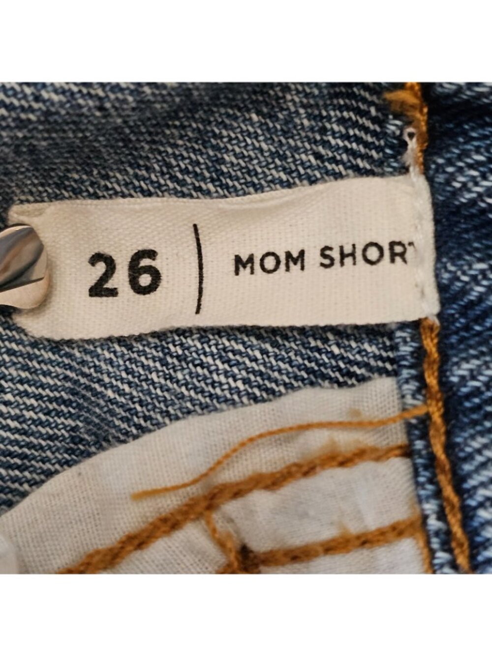 Pacsun Jean Shorts Womens 26 Blue Mom Short Distressed Cuffed Denim - Picture 7 of 9
